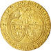 France, Henri VI, Angelot d'or, 1427, Rouen, "Collection Docteur F.", Or, TTB+