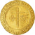 França, Henri VI, Angelot d'or, 1427, Rouen, "Collection Docteur F.", Dourado