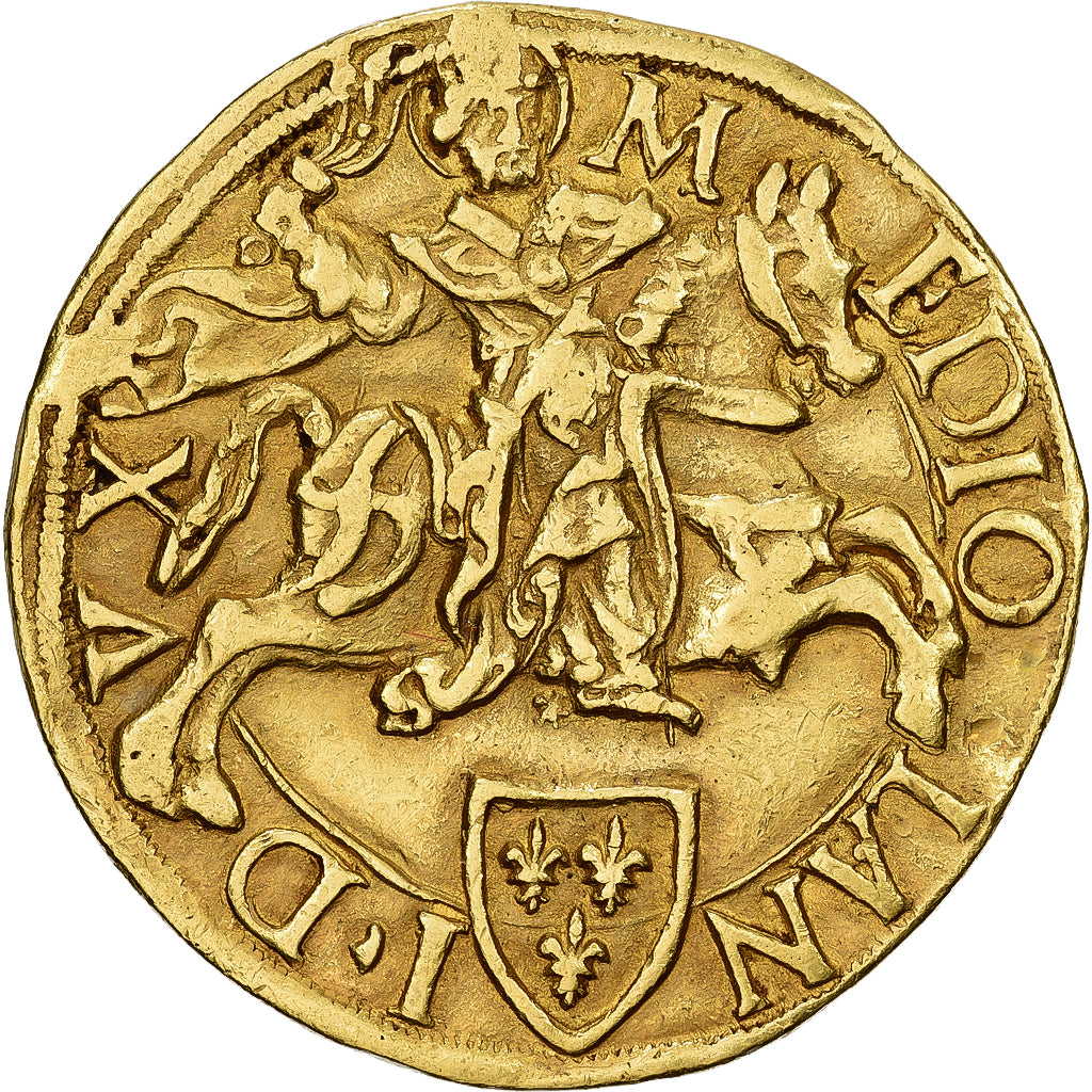 Duchy of Milan, Louis XII, Double Ducat d'or, 1499-1512, Milan, Gold, EF(40-45)
