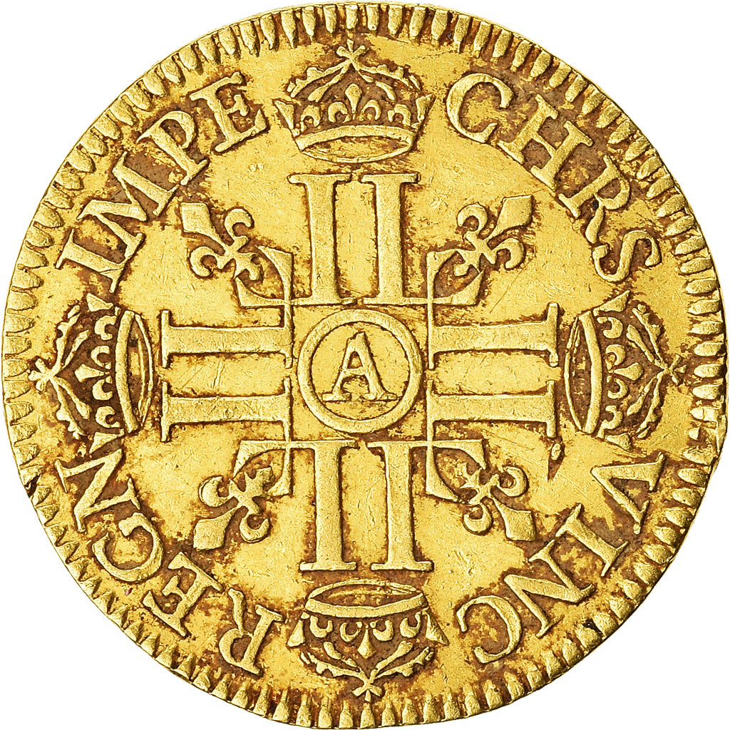 Frankreich, Louis XIII, 1/2 Louis d'or à la grosse tête, 1640, Paris, Gold