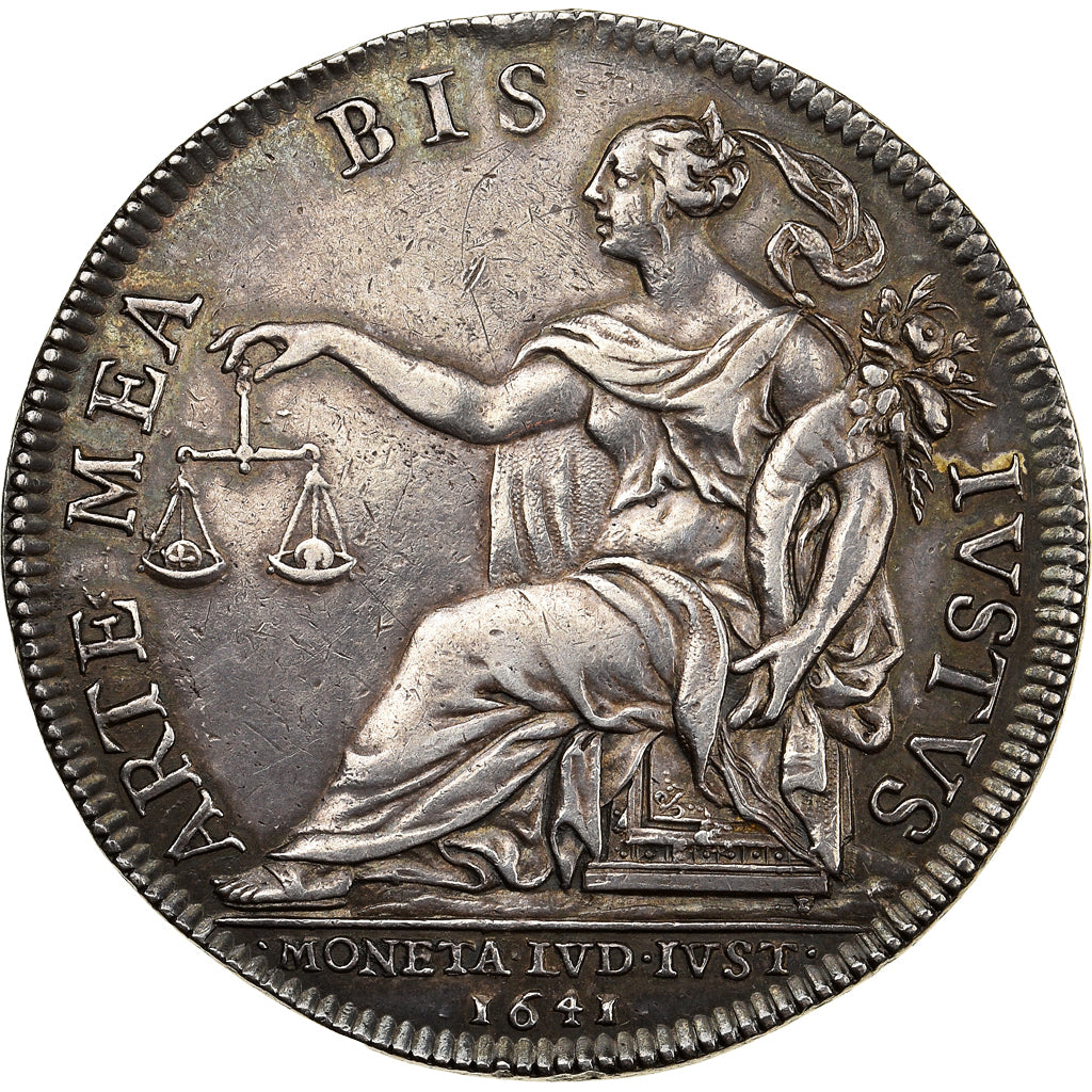 France, Louis XIII, Ecu, Essai de l'écu à la Monnaie assise, 1641, Paris