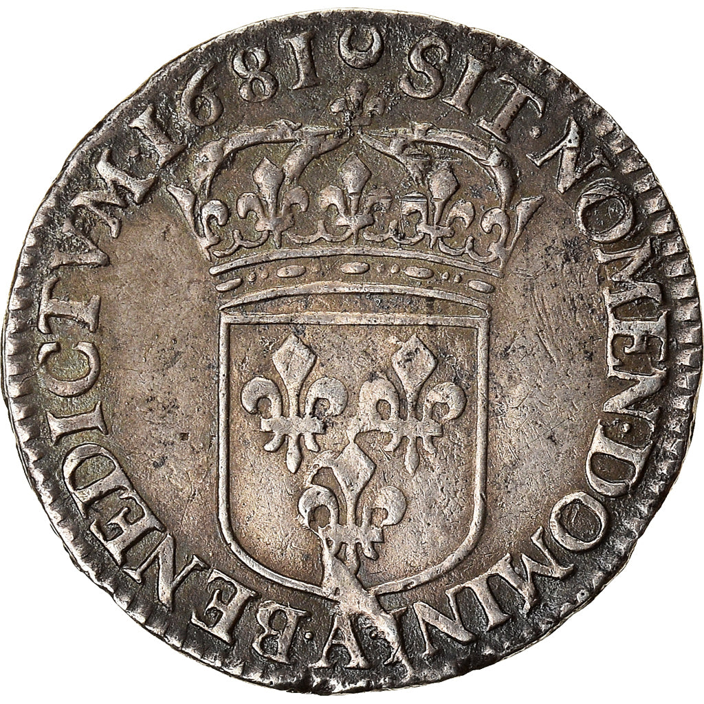 Frankreich, Louis XIV, 1/12 Écu à la cravate, 1681, Paris, 2nd semestre