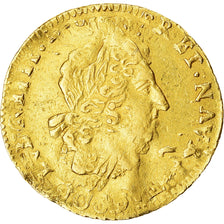 France, Louis XIV, 1/2 Louis d'or aux insignes, 1705, Poitiers, reformed, Gold