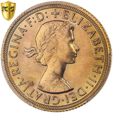Gran Bretagna, Elizabeth II, Sovereign, 1967, Oro, PCGS, MS64, Spink:4125