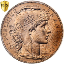 Francia, 20 Francs, Marianne, 1912, Paris, Oro, PCGS, MS65, Gadoury:1064a