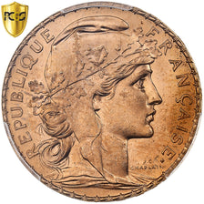 France, 20 Francs, Marianne, 1912, Paris, Gold, PCGS, MS65+, Gadoury:1064a