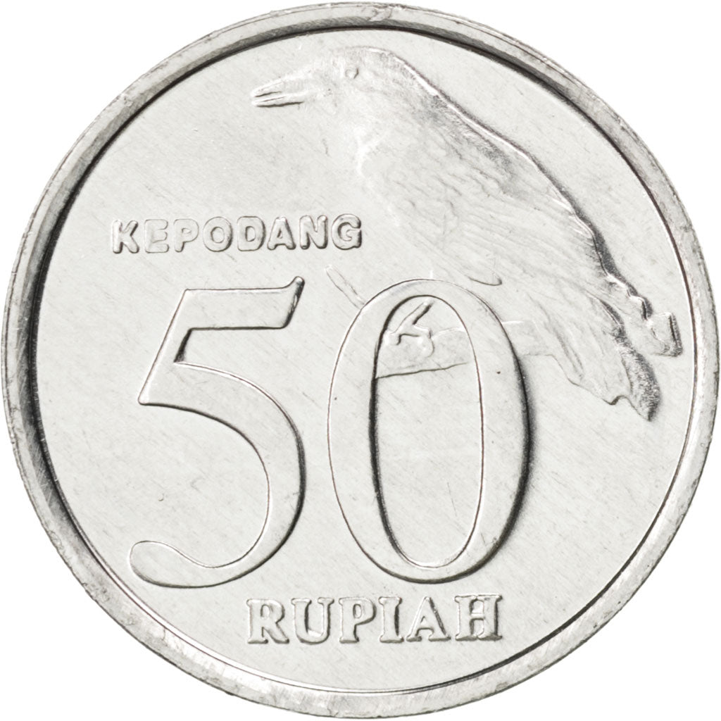 Coin, Indonesia, 50 Rupiah, 2002, MS(63), Aluminum, KM:60