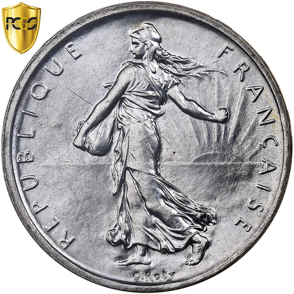 Coin, France, Semeuse, 5 Francs, 1960, Paris, PCGS, MS65, MS(65-70), Silver