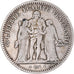 Moneda, Francia, Hercule, 5 Francs, 1848, Lyon, BC+, Plata, KM:756.3, Le
