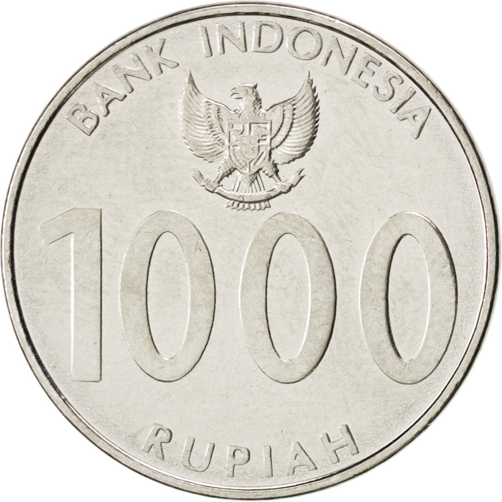 Moneta, Indonesia, 1000 Rupiah, 2010, SPL, Acciaio placcato nichel, KM:70