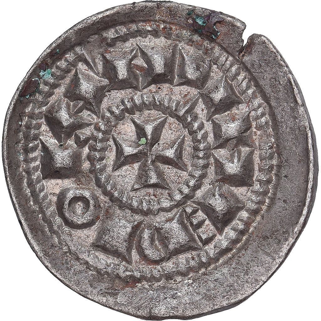 Italie, Henri III, IV ou V de Franconie, Denier, 1039-1125, Milan, Argent, SUP