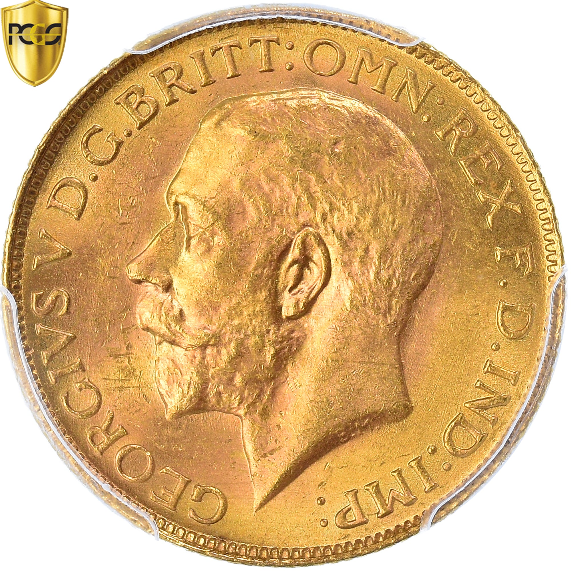 South Africa, George V, Sovereign, 1928, Pretoria, Gold, PCGS, MS64+, KM:21