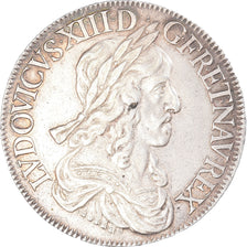 Francia, Louis XIII, Écu de 60 Sols, 2ème poinçon de Warin, 1643, Lyon