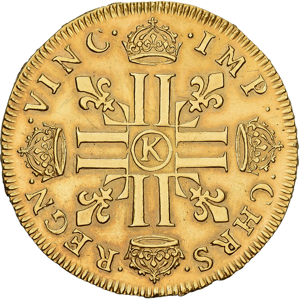 Francia, Louis XIV, Double louis d'or à la mèche longue, 1649, Bordeaux, Oro