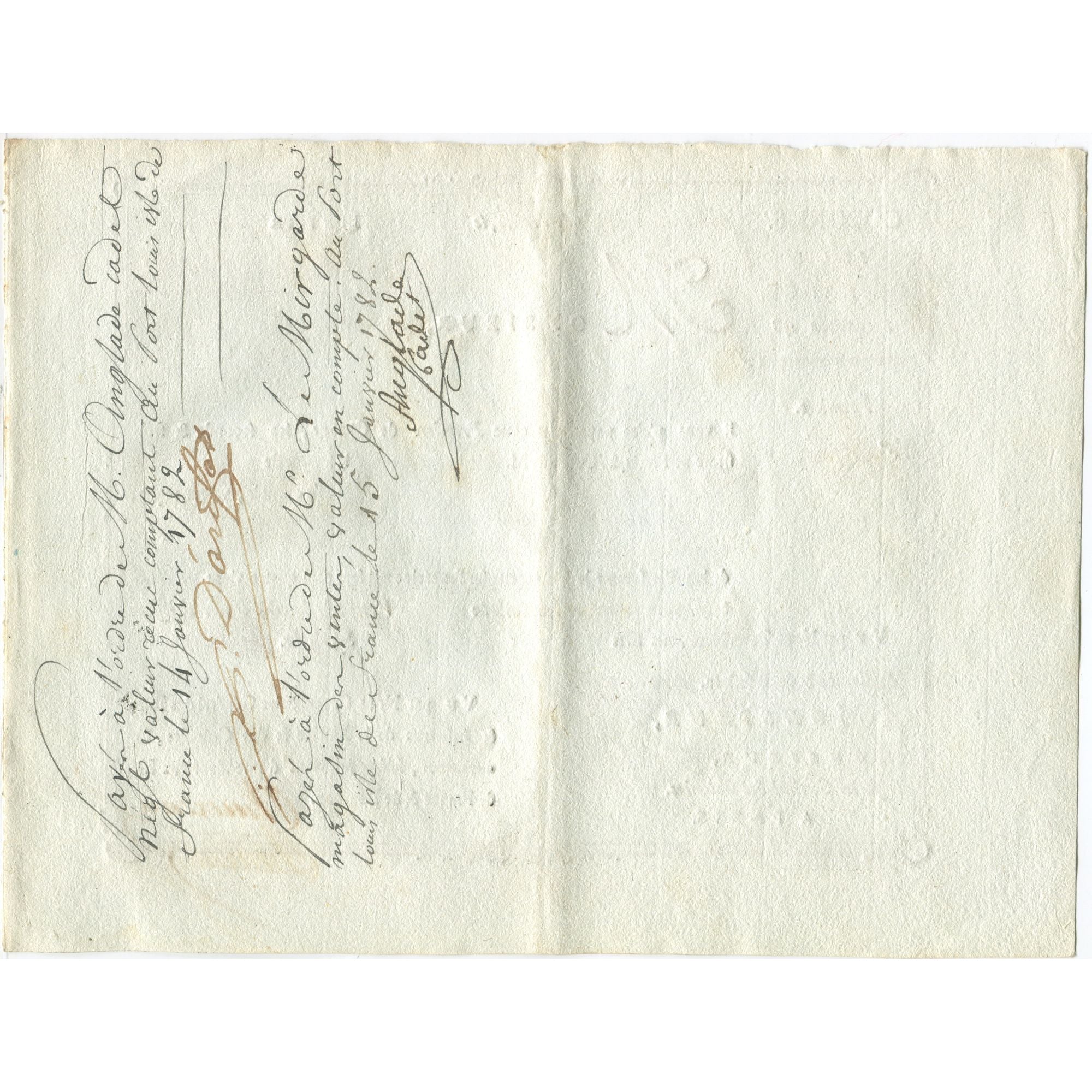 Frankrijk, Traite, Colonies, Isle de France, 7000 Livres, Expédition de l'Inde