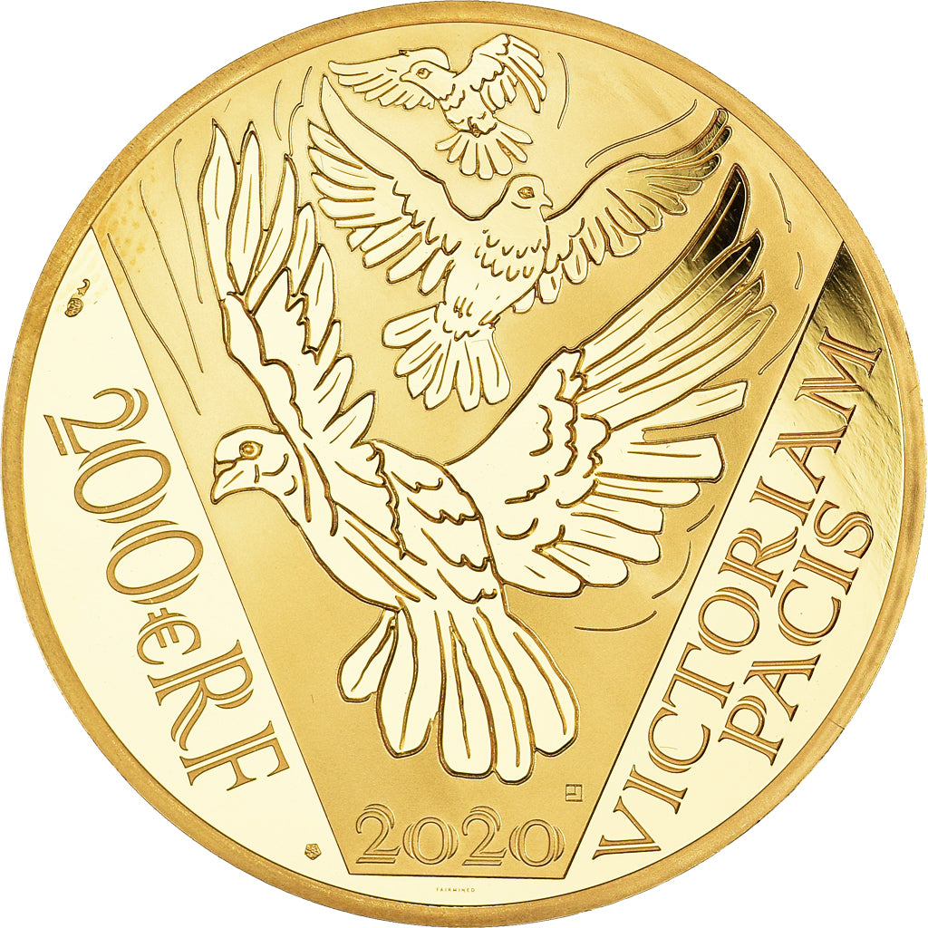 Francia, 75 ans de la Victoire, 200 Euro, 2020, 1 Oz, Proof, FDC, Oro