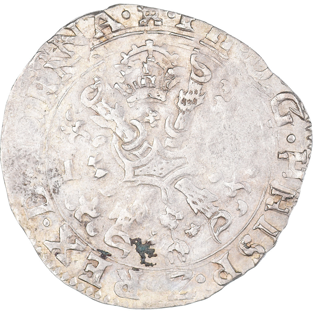 Paesi Bassi Spagnoli, Philip II, 4 Patards, 1593, Tournai, Biglione, BB