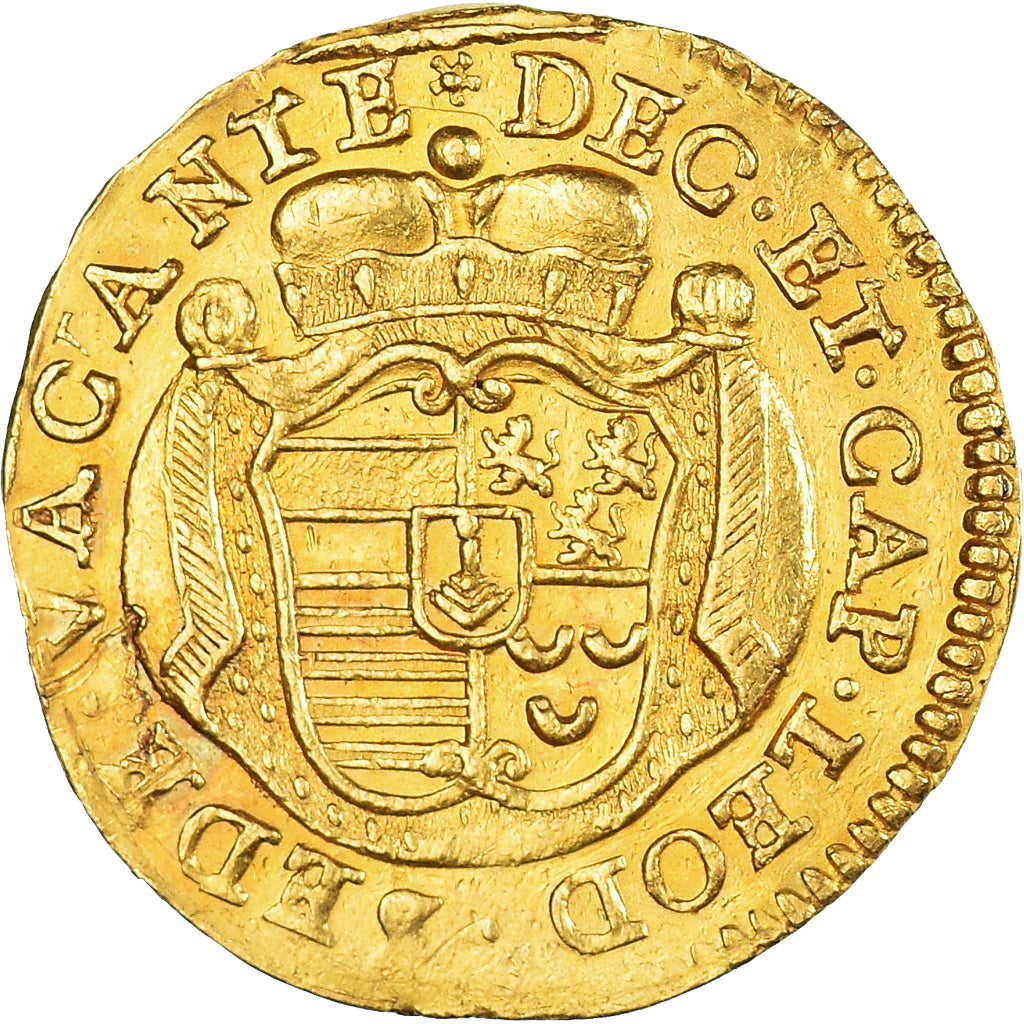 Prince-Bishopric of Liège, Ducat au Saint-Lambert, Sede Vacante, 1744, Liege