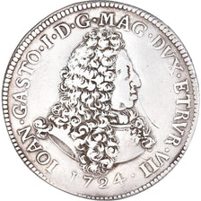 Grand Duchy of Tuscany, Giovanni Gastone, Tollero, 1724, Livorno, Silver