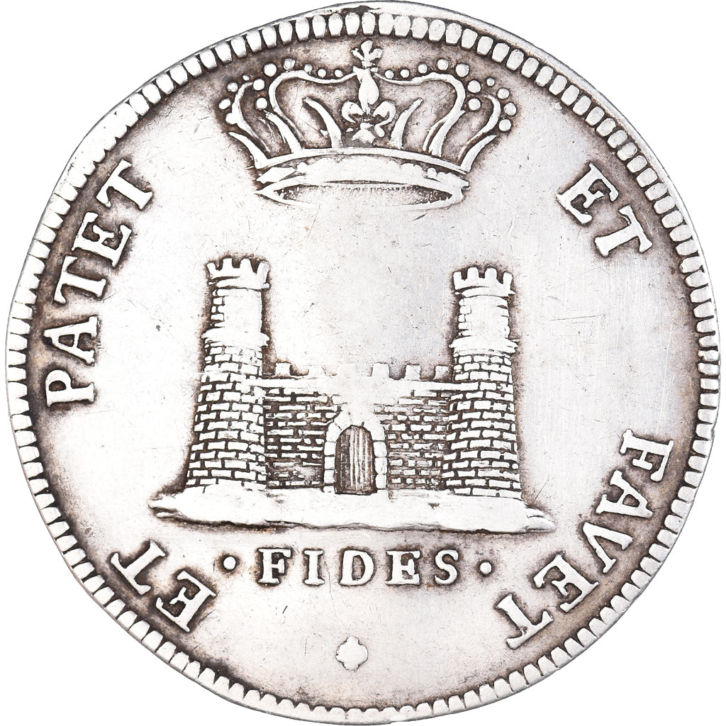 Grand Duchy of Tuscany, Giovanni Gastone, Tollero, 1724, Livorno, Silver