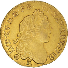 Francia, Louis XV, Louis d'or à la croix de chevalier, 1718, Bordeaux, Oro