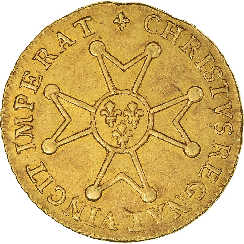 Francia, Louis XV, Louis d'or à la croix de chevalier, 1718, Bordeaux, Oro