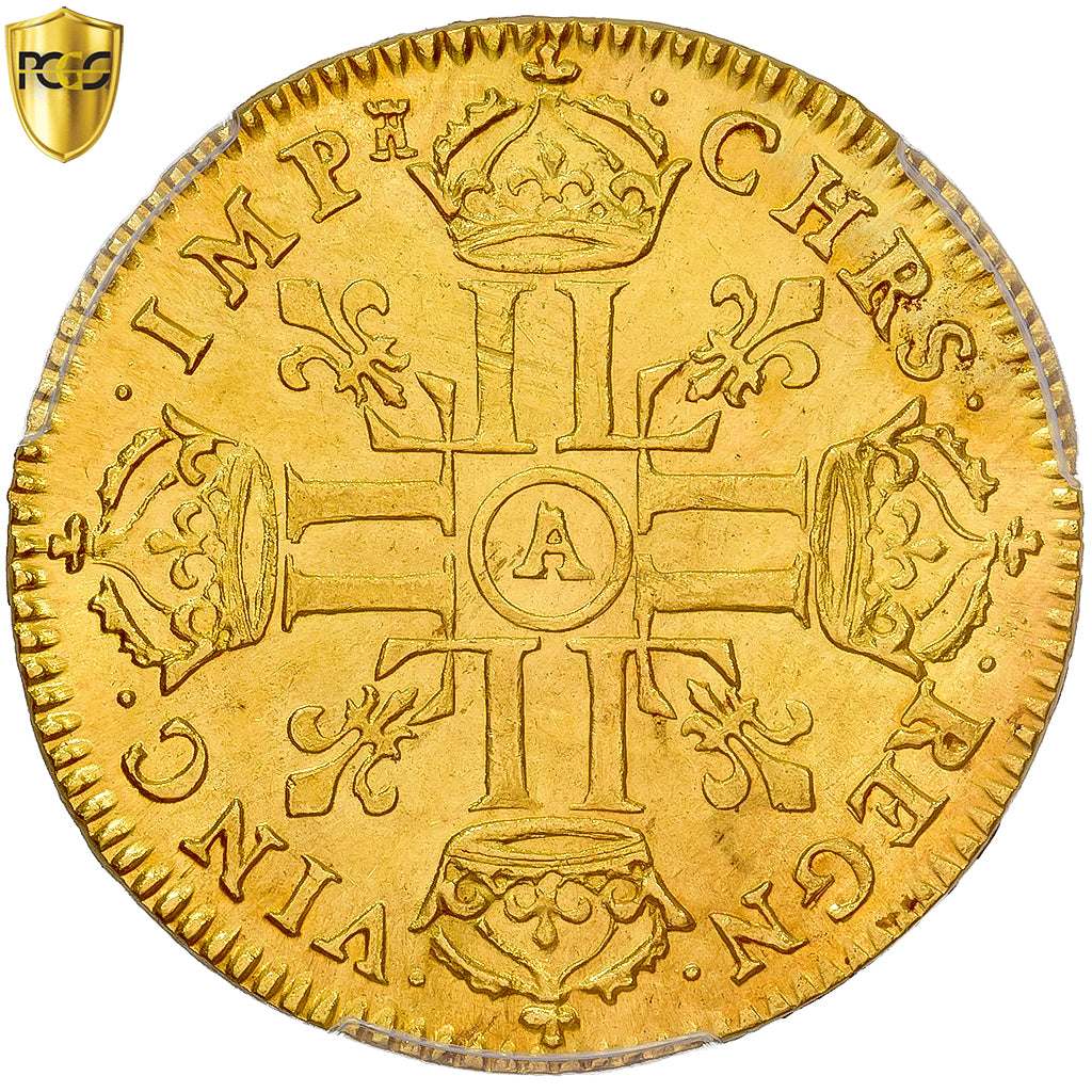 Frankrijk, Louis XIV, Louis d'Or, Louis d'or à la tête nue, 1671, Paris, Goud