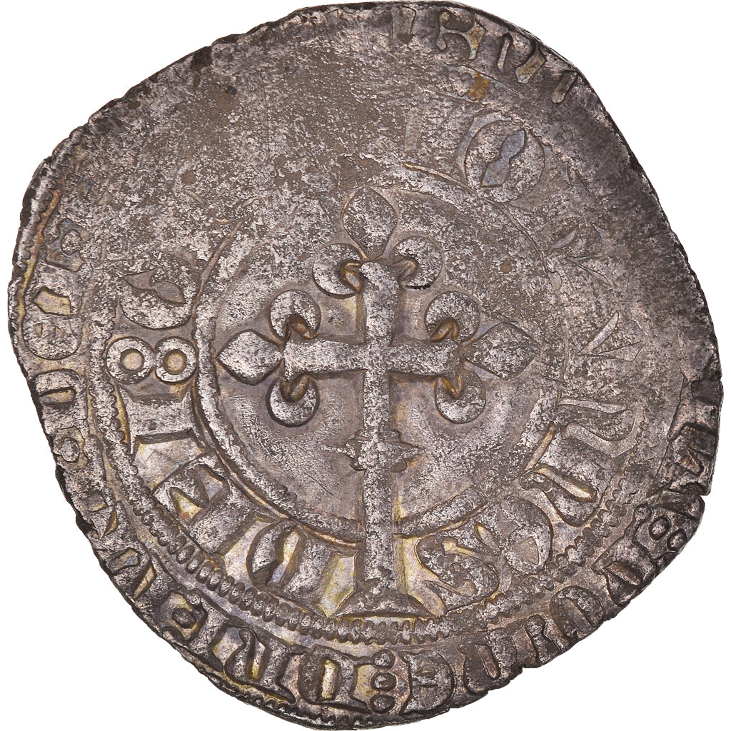 Coin, France, Jean II le Bon, Gros à la Couronne, EF(40-45), Billon