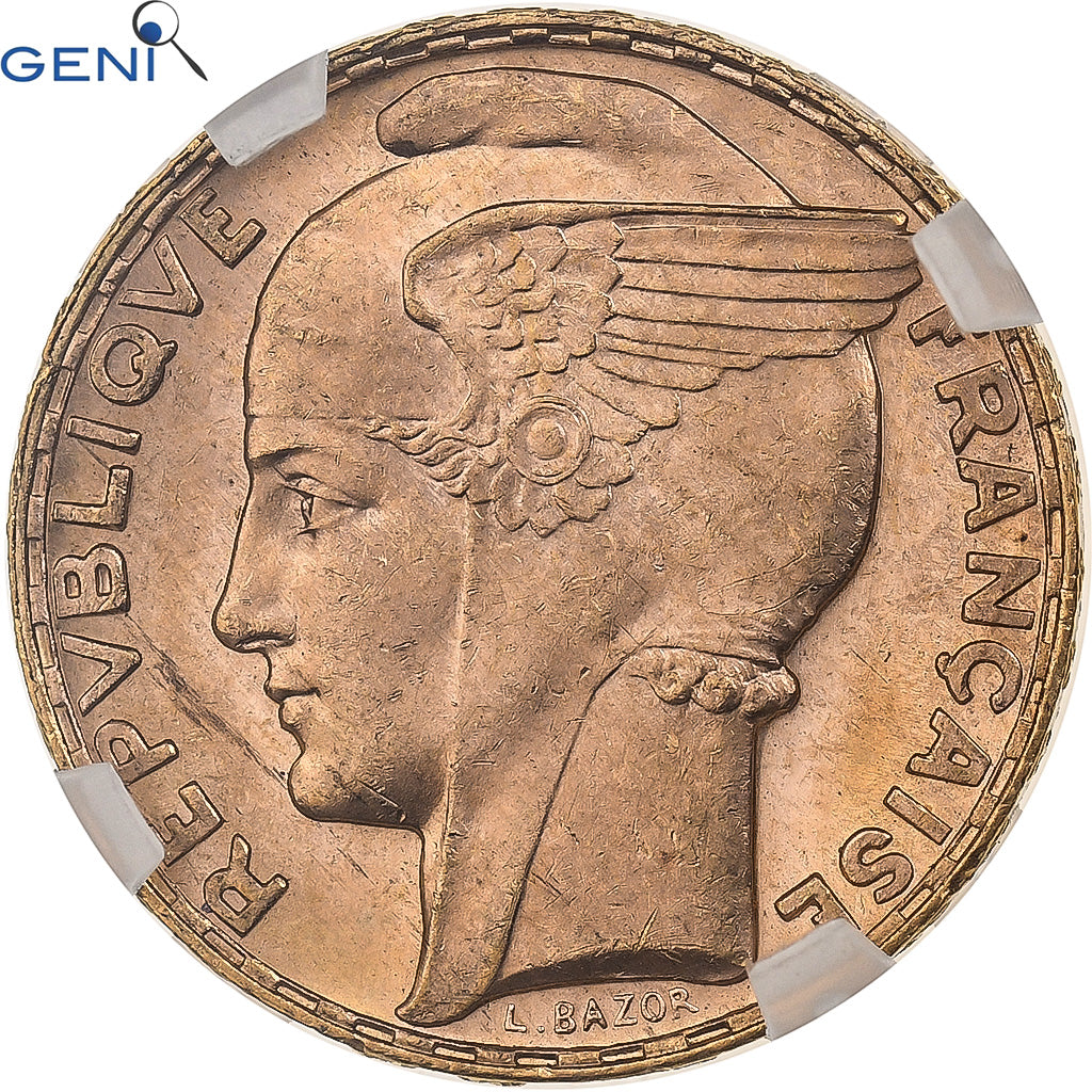 France, 100 Francs, Bazor, 1935, Paris, Gold, GENI, MS63, Gadoury:1148, KM:880