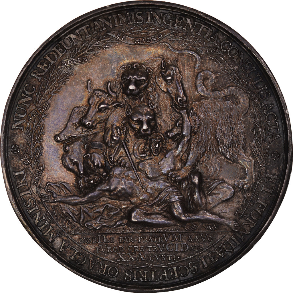 Paesi Bassi, medaglia, Death of Cornelis & Johan de Witt, 1672, SPL-, Argento