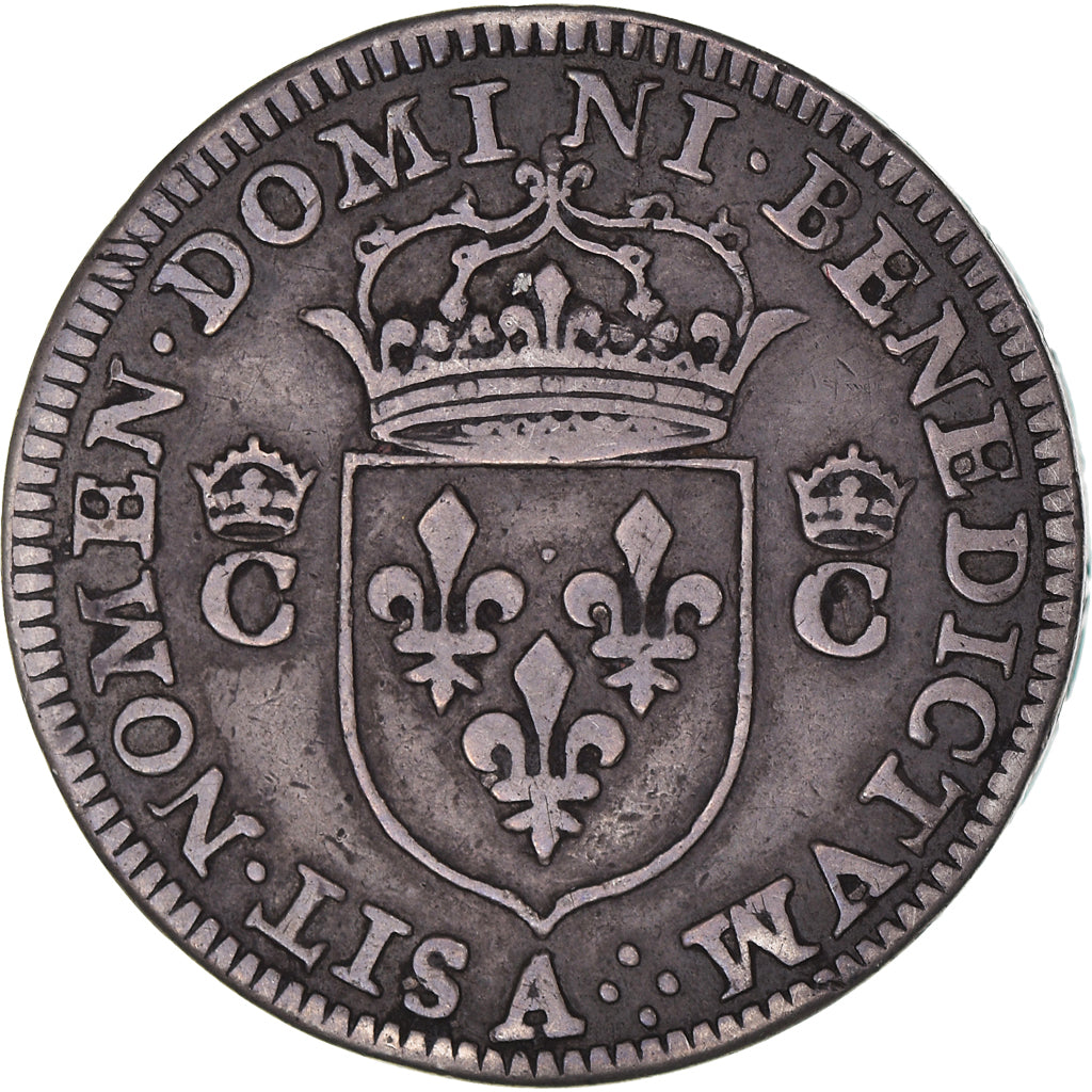 Coin, France, Charles IX, Piéfort, 1/2 Teston, 1573, Paris, EF(40-45), Silver