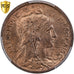 Frankreich, 2 Centimes, Daniel-Dupuis, 1899, Paris, Bronze, PCGS, MS64RB