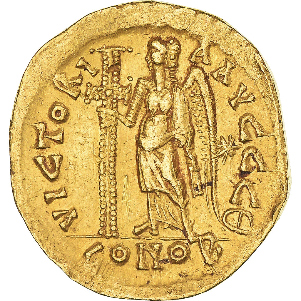 Leo I, Solidus, 462-466, Constantinople, Gold, AU(50-53), RIC:605