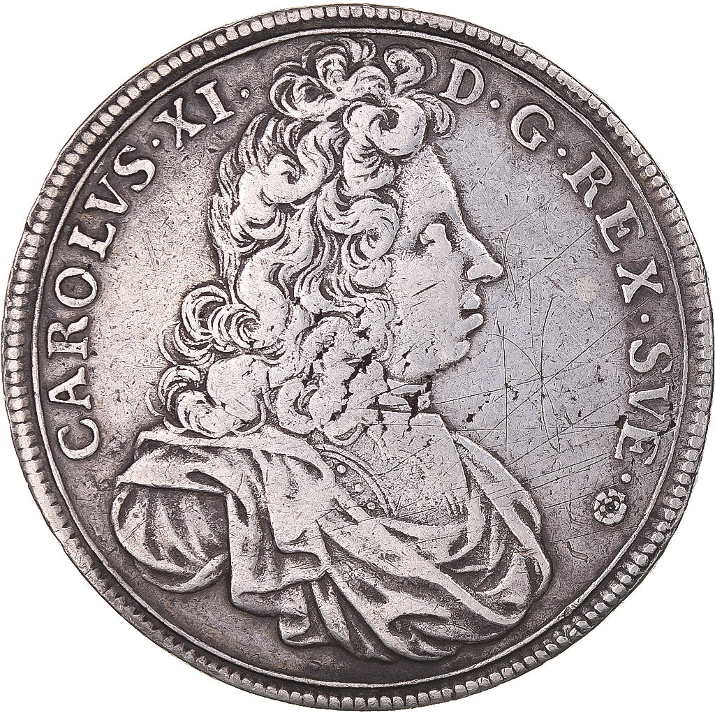 Zweden, Karl XI, 8 Mark, 1692, Stockholm, Zilver, FR+, KM:311