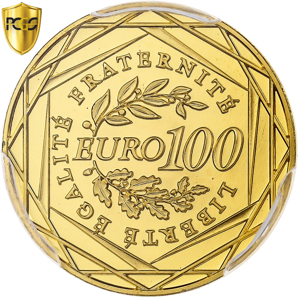 France, 100 Euro, Semeuse, BU, 2009, MDP, Gold, PCGS, MS68, KM:1536