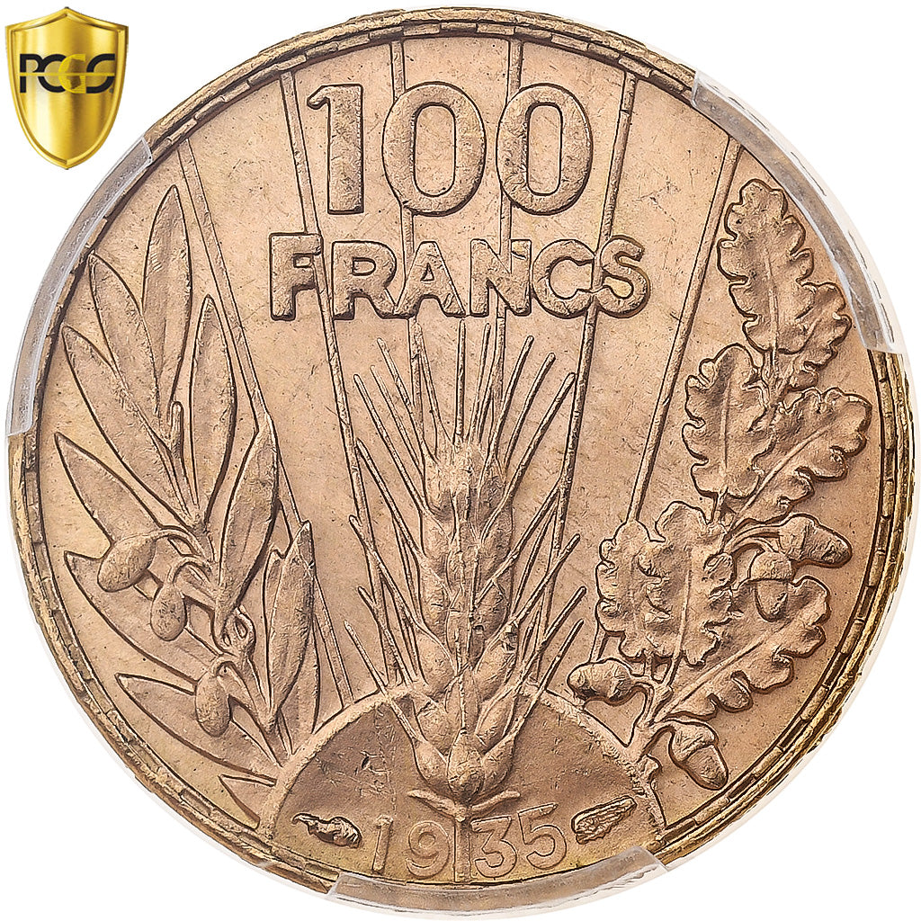 France, 100 Francs, Bazor, 1935, Paris, Gold, PCGS, MS64, Gadoury:1148