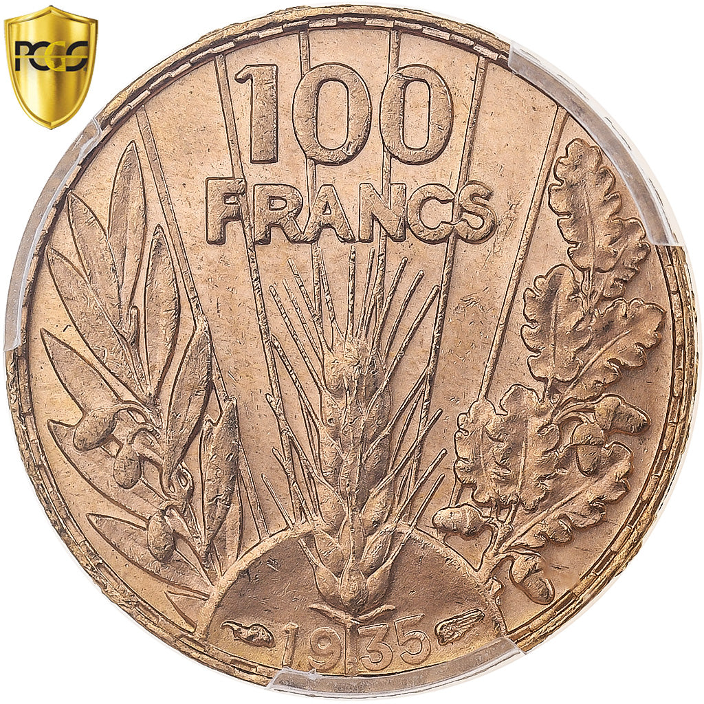 France, 100 Francs, Bazor, 1935, Paris, Gold, PCGS, MS64, Gadoury:1148