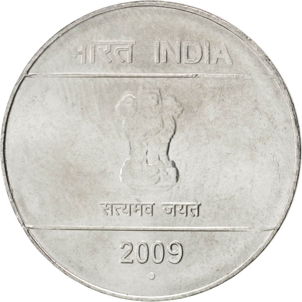 Moneta, REPUBBLICA DELL’INDIA, Rupee, 2009, SPL, Acciaio inossidabile, KM:331