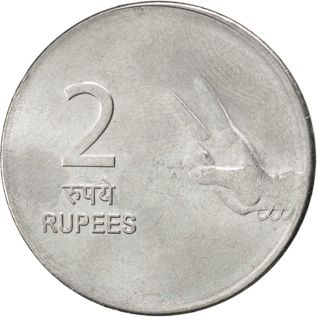 Monnaie, INDIA-REPUBLIC, 2 Rupees, 2009, SPL, Stainless Steel, KM:327