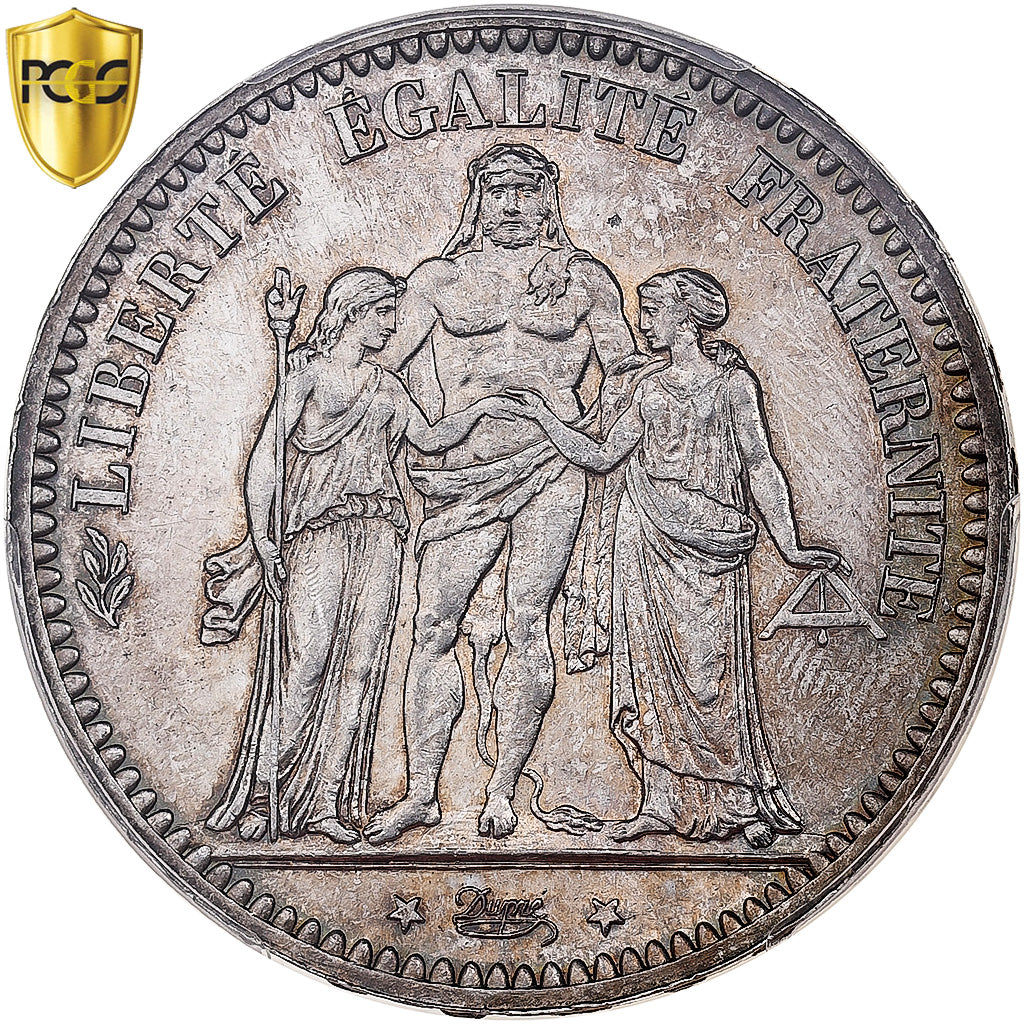 France, 5 Francs, Hercule, 1873, Paris, Silver, PCGS, UNC Details, Gadoury:745a