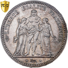 France, 5 Francs, Hercule, 1873, Paris, Silver, PCGS, UNC Details, Gadoury:745a