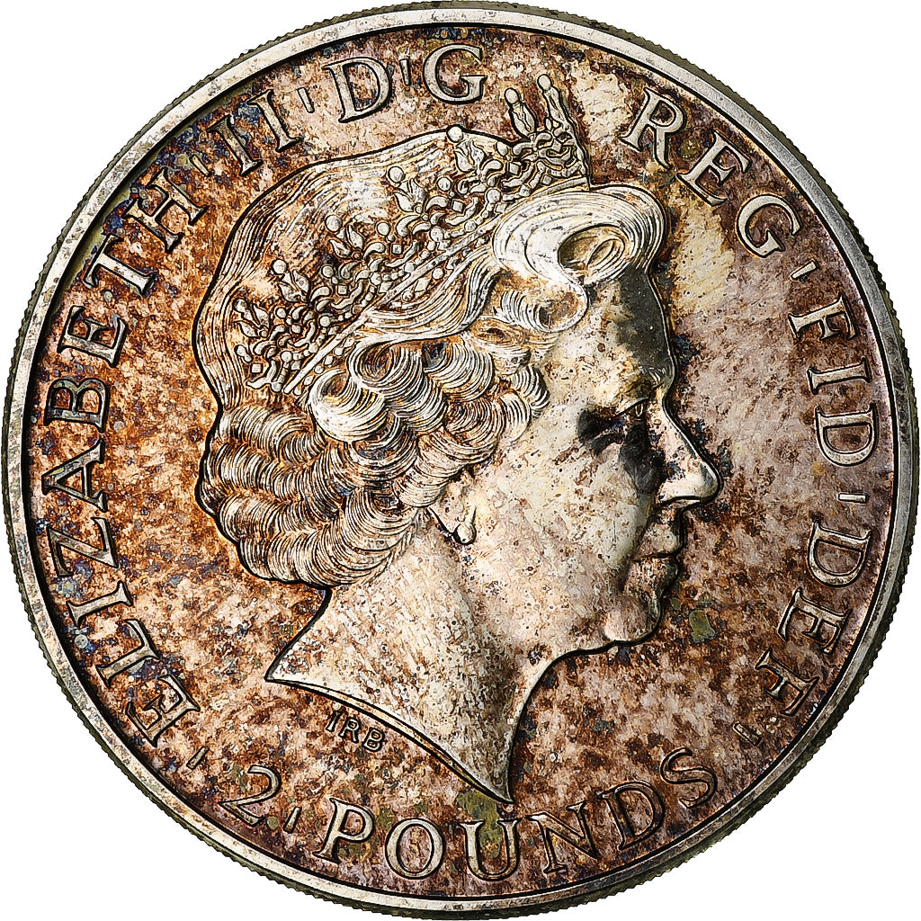 Coin, Great Britain, Elizabeth II, Year of the Horse, 1 Oz, 2 Pounds, 2014