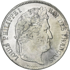 France, Louis-Philippe, 5 Francs, 1834, Paris, EF(40-45), Silver, KM:749.1