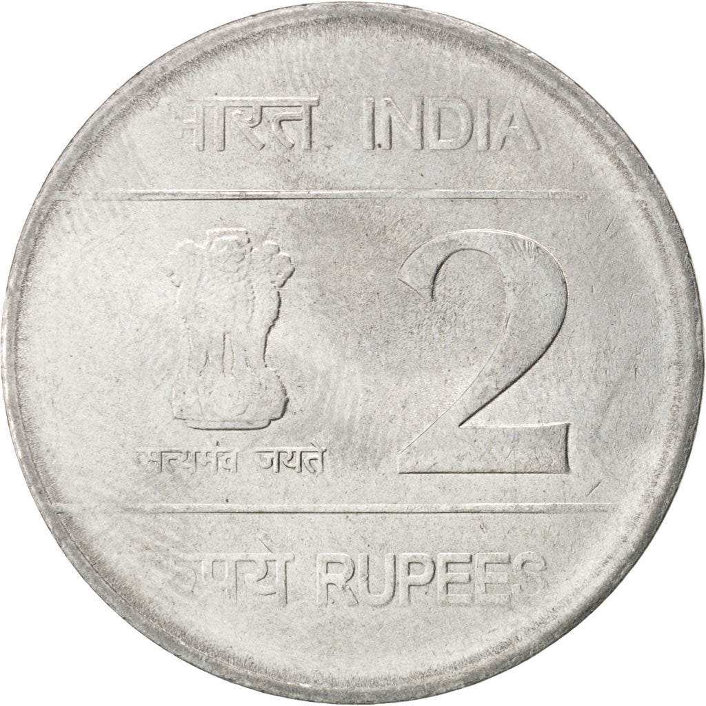 Monnaie, INDIA-REPUBLIC, 2 Rupees, 2010, SPL, Stainless Steel, KM:401