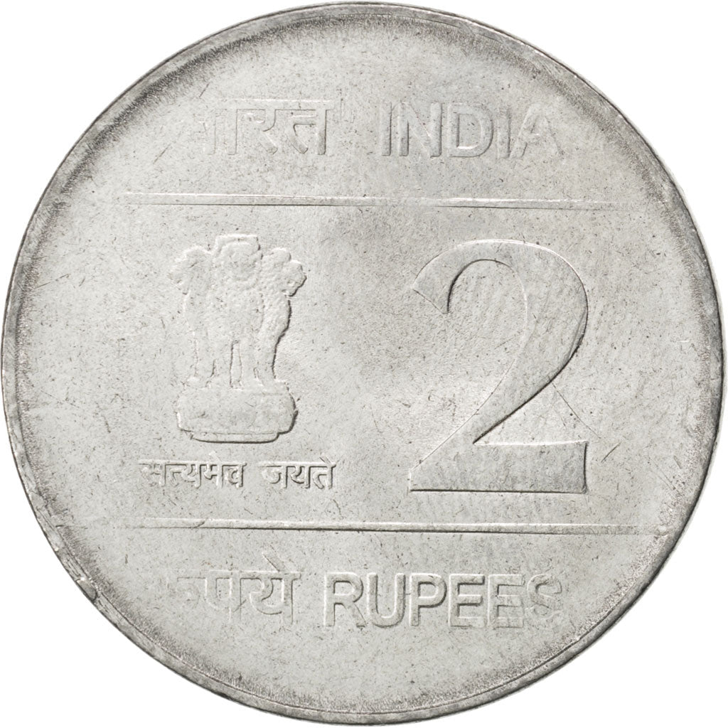 Monnaie, INDIA-REPUBLIC, 2 Rupees, 2010, SPL, Stainless Steel, KM:401
