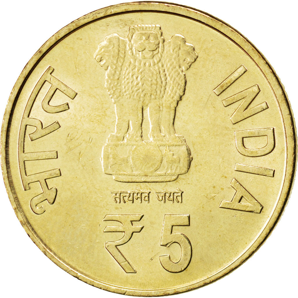 Monnaie, INDIA-REPUBLIC, 5 Rupees, 2012, SPL, Nickel-brass, KM:404