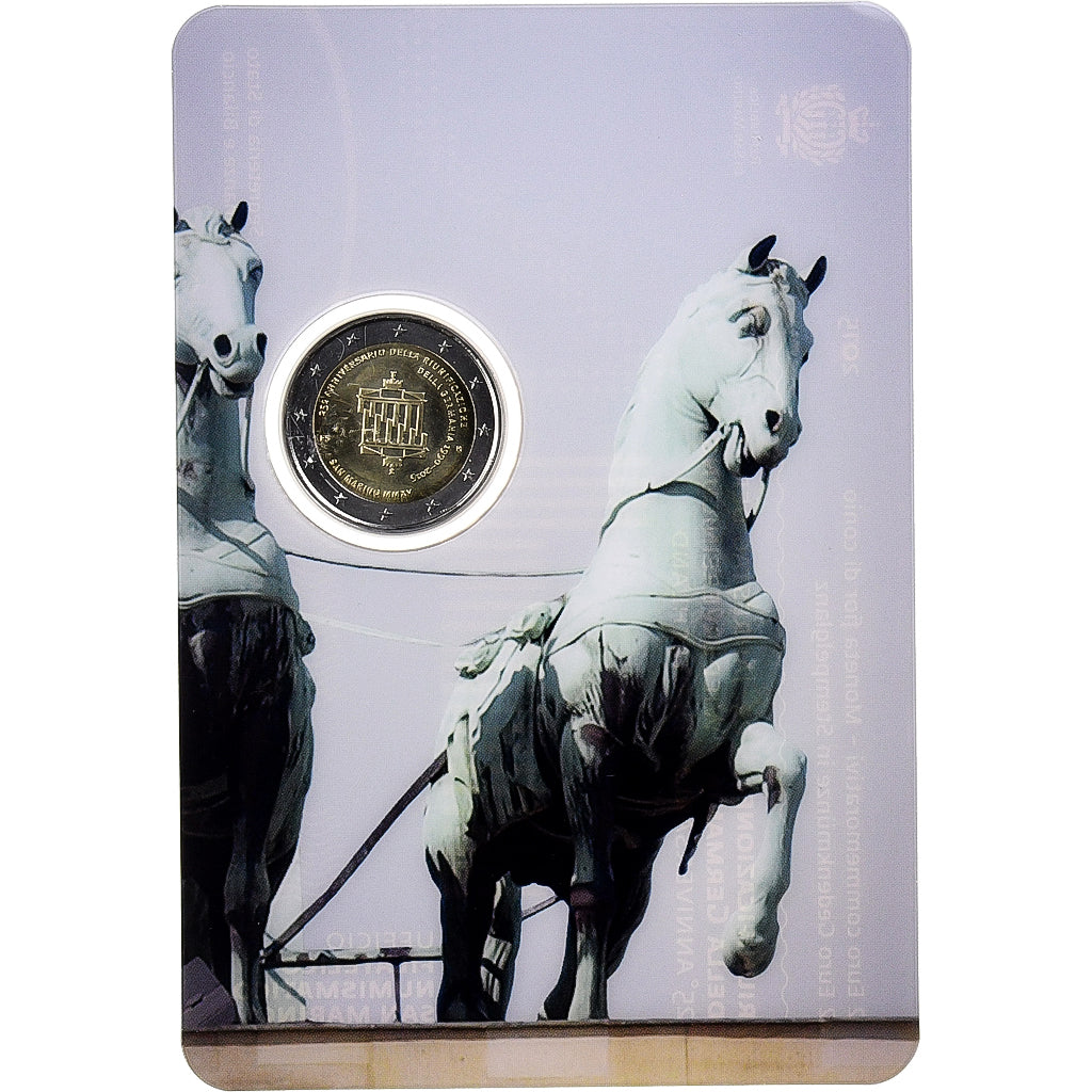 Saint Marin, 2 Euro, 25 ans - Réunification allemande, 2015, Rome, Bimétallique