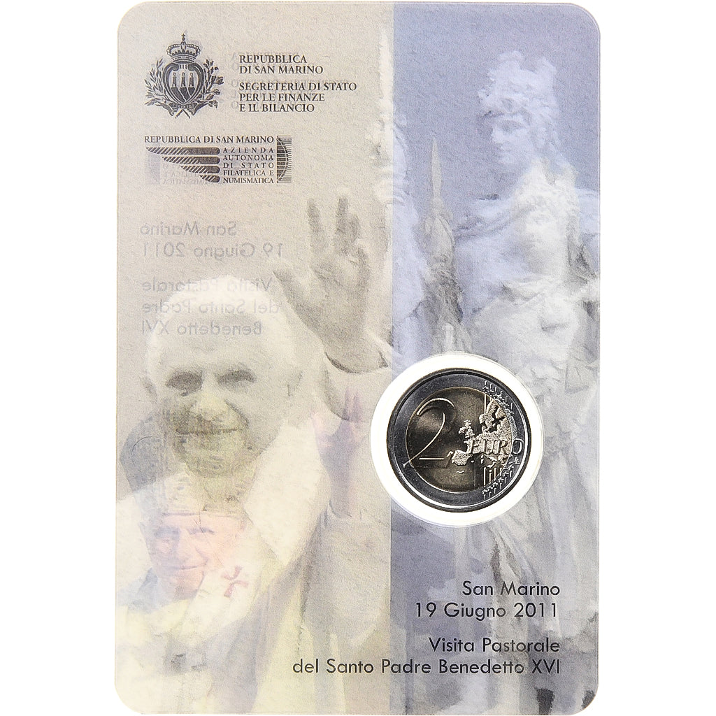 Saint Marin, 2 Euro, Palazzo Pubblico, 2011, Rome, Bimétallique, FDC