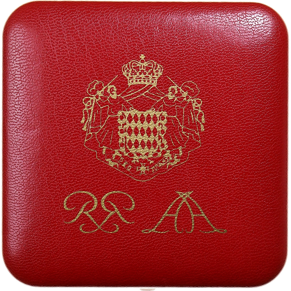 Monaco, Coffret 1,2 et 5 c., 2005, Pessac, Copper Plated Steel, MS(65-70)