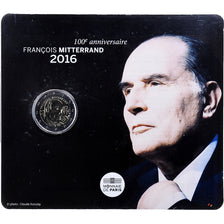 France, 2 Euro, François Mitterrand, 2016, MDP, Bimetallic, MS(65-70)
